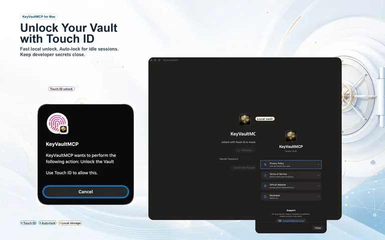 Unlock your vault with Touch ID
