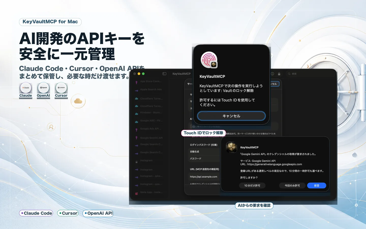 AI 開発の API キーを安全に一元管理