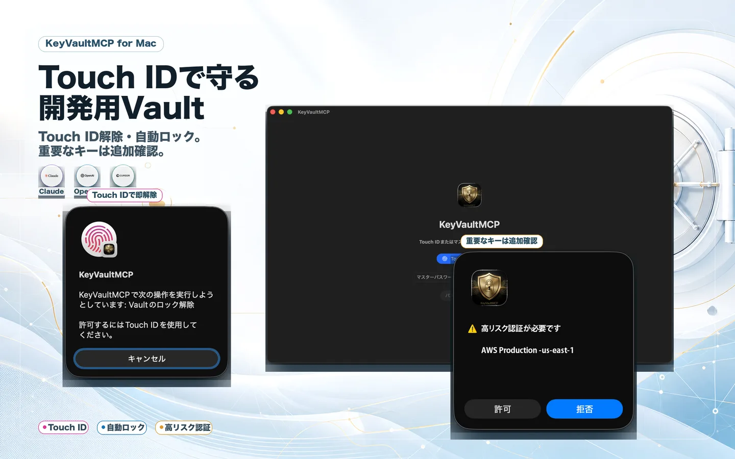 Touch ID で守る開発用 Vault